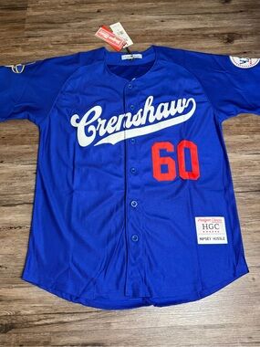 Headgear Classics Nipsy Hussle Crenshaw Dodgers Baseball Jersey Size Medium